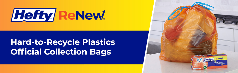 Hefty Renew™ Everyday Orange Plastic Wastebags, 20 ct - Kroger