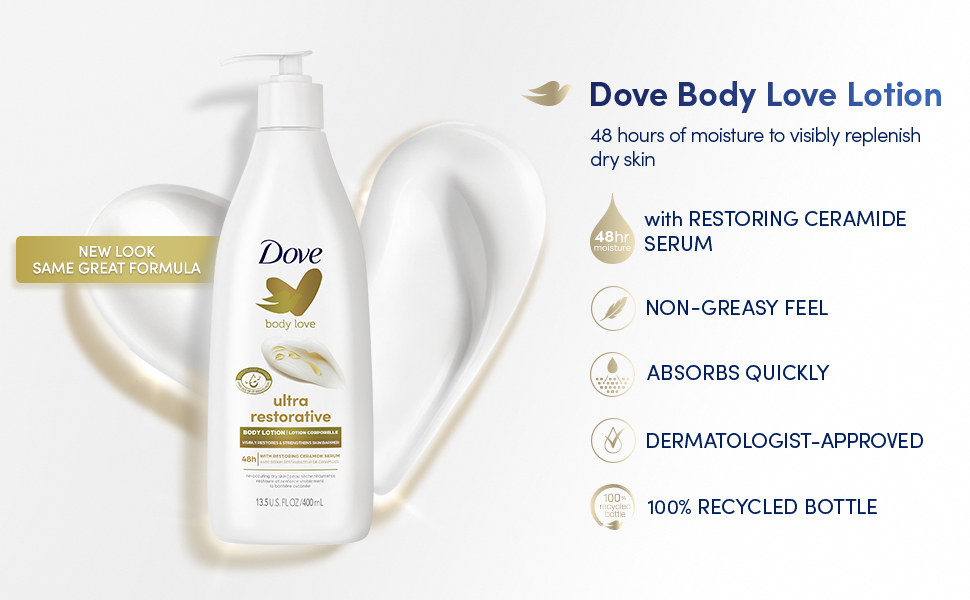 Eik ontploffen Anesthesie Dove Body Love Cream Oil Restoring Care Body Lotion 13.5 fl oz - Walmart.com