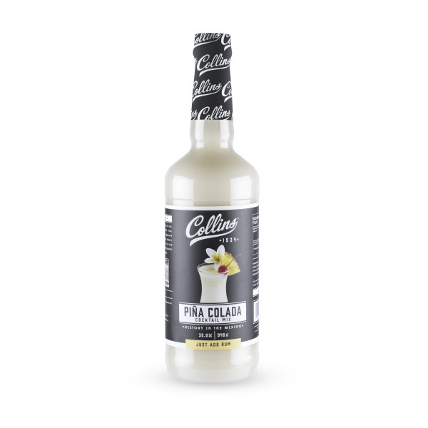 Collins, Pina Colada Mix, 32 fl oz, Made with Real Pineapple Juice