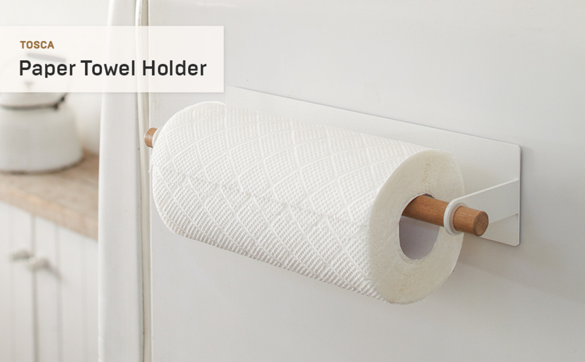 YAMAZAKI home Tosca Paper Towel Holder Magnet