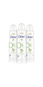 Dove Cucumber & Green Tea 0% Aluminum Deodorant, 4 oz