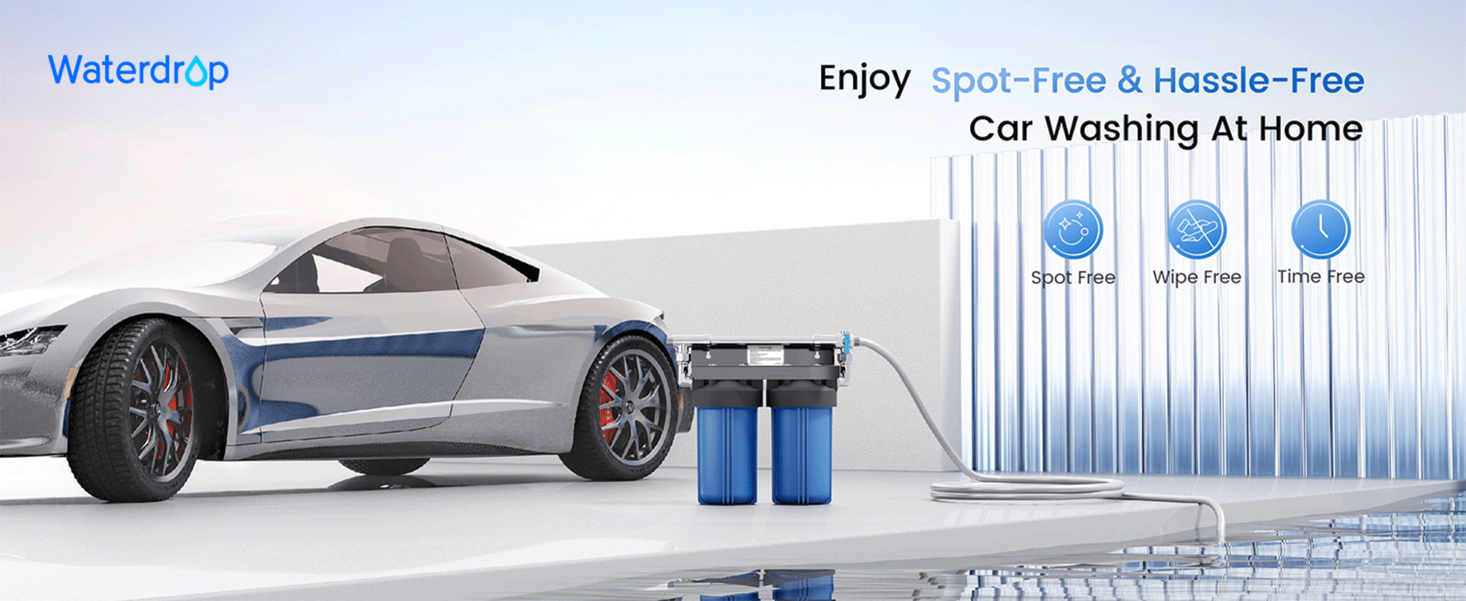 Waterdrop Spotless Car Wash System with Resin, Deionized Water