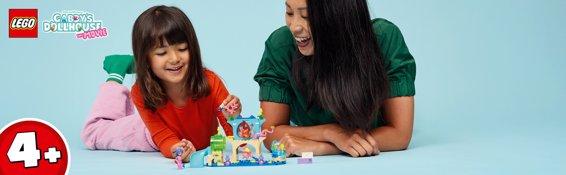 Gabby fans aged 4+ can dive into make-believe mermaid adventures from DreamWorks Animation’s Gabby’s Dollhouse: The Movie.