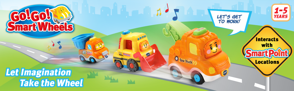 VTech® Go! Go! Smart Wheels® Construction Vehicle Pack Toy