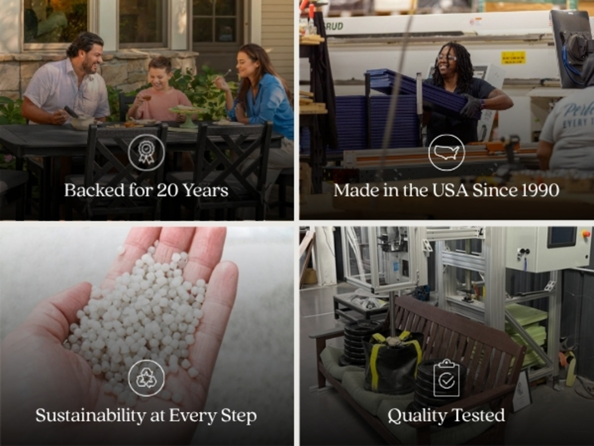 backed for 20 years made in the usa since 1990 sustainability at every step quality tested