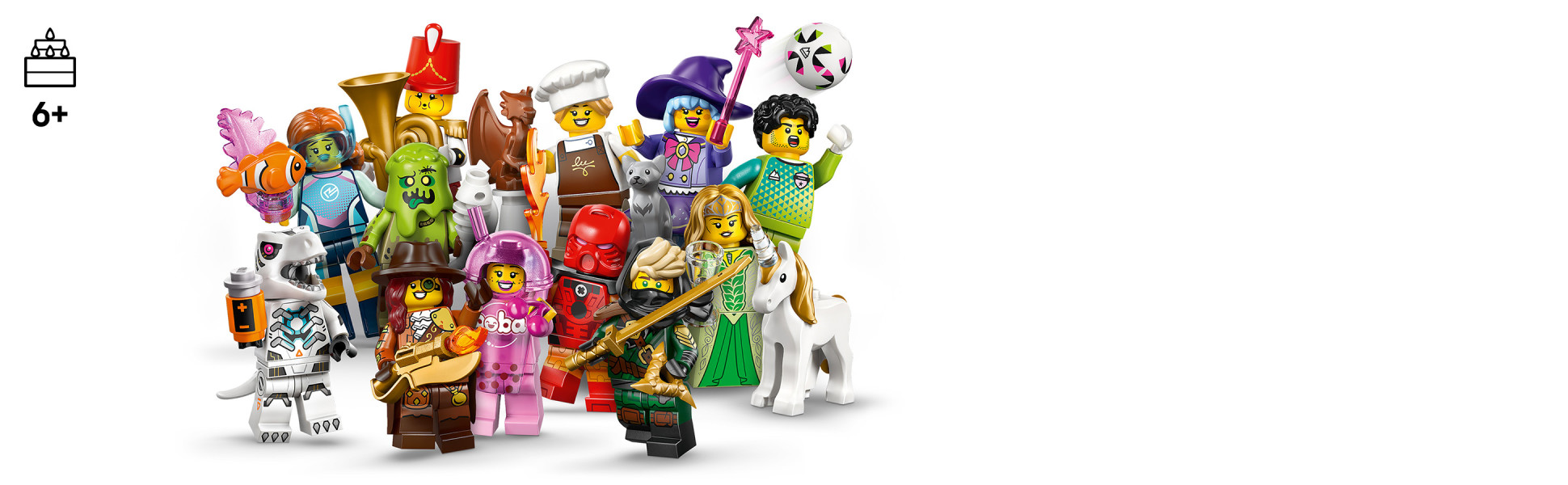 Boys and girls ages 6 and up can add to their minifigure collections with these detailed characters.