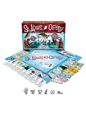 Monopoly St.Louis Opoly Board Game. St. Louis, Missouri Souvenier NEW.SEALED