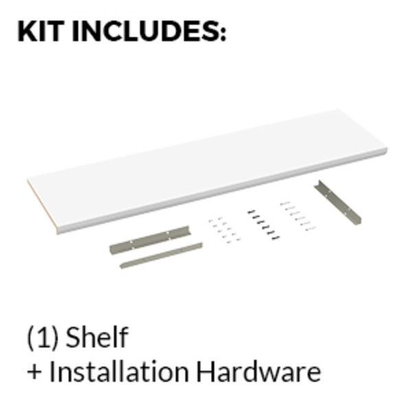 ClosetMaid Impressions 48 in. W White Top Shelf Kit 14485 - The