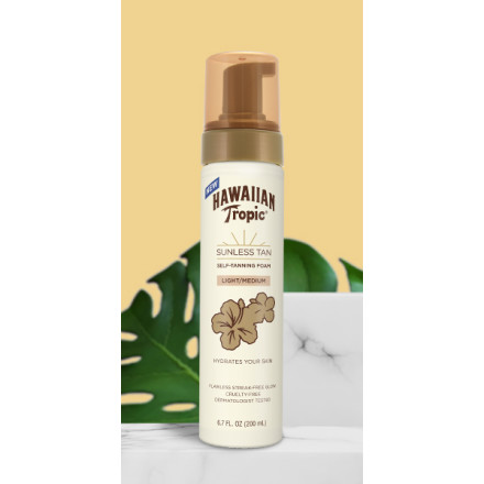 Hawaiian Tropic Light/Medium Sunless Tanning Foam