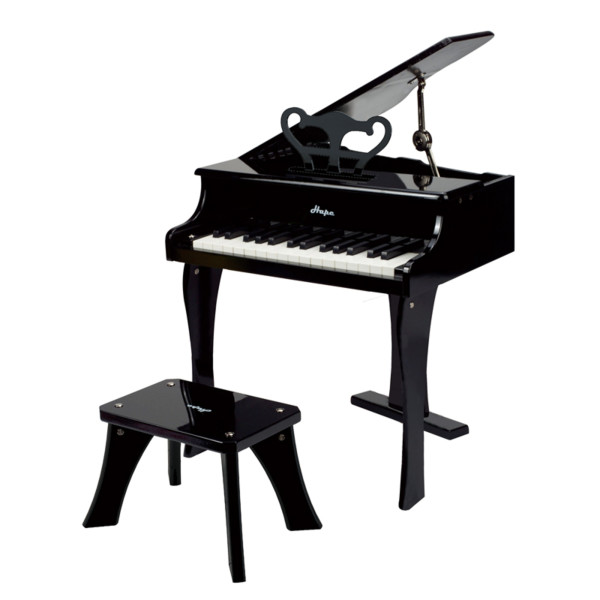 HaPe Happy Grand Piano, Black, Toddler Wooden Musical Instrument