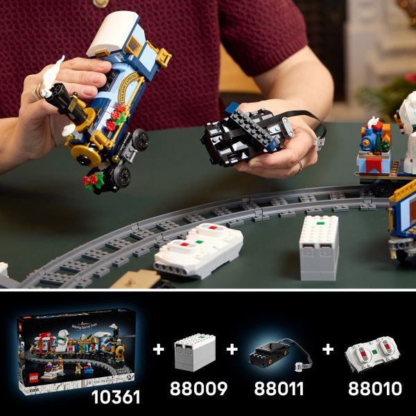 LEGO Powered Up kit (sold separately) motorizes the locomotive.