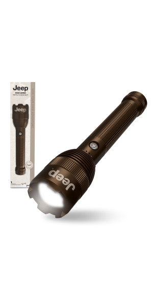 Jeep Rechargeable LED Flashlight with Power Indicator, High Powered 1,000 Lumens, EDC Torch Light, Durable for Camping, Tactical, Emergency Use, Running and Hunting - Walmart.com Jeep Rechargeable LED Flashlight with Power Indicator, High Powered 1,000 Lumens, EDC Torch Light, Durable for Camping, Tactical, Emergency Use, Running and Hunting - Walmart.com