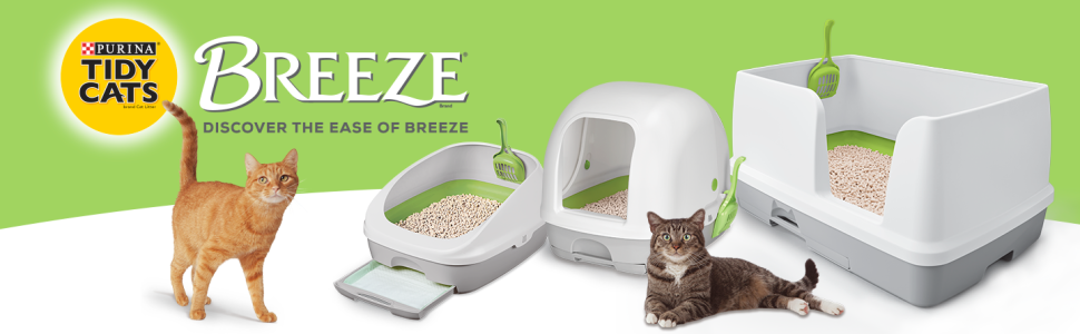 Purina Tidy Cats Breeze. Discover the ease of Breeze.
