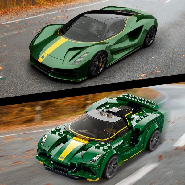 Shining with authentic Lotus Evija design features!
