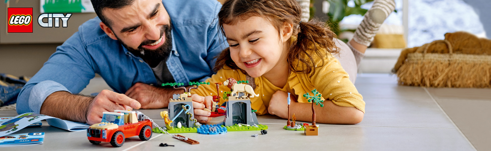 LEGO 60301 City Wildlife Rescue Off Roader Vehículo de juguete, juego de  construcción con figuras de animales, juguetes para niños en edad  preescolar
