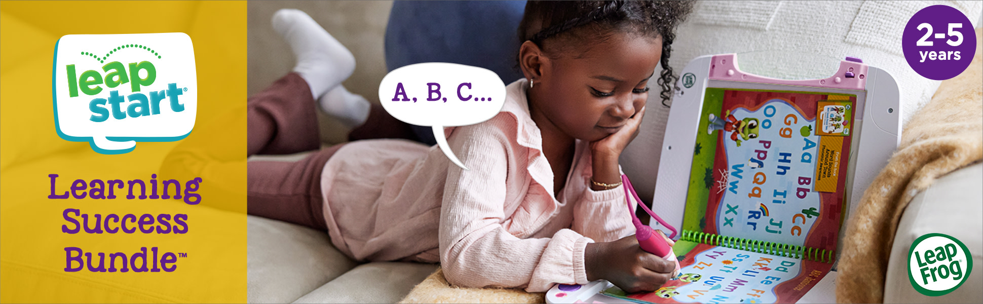 LeapFrog LeapStart Learning Success Bundle. 2-5 years. LeapStart says: A, B, C…