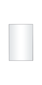 Black Wood Contemporary Rectangle mirrors