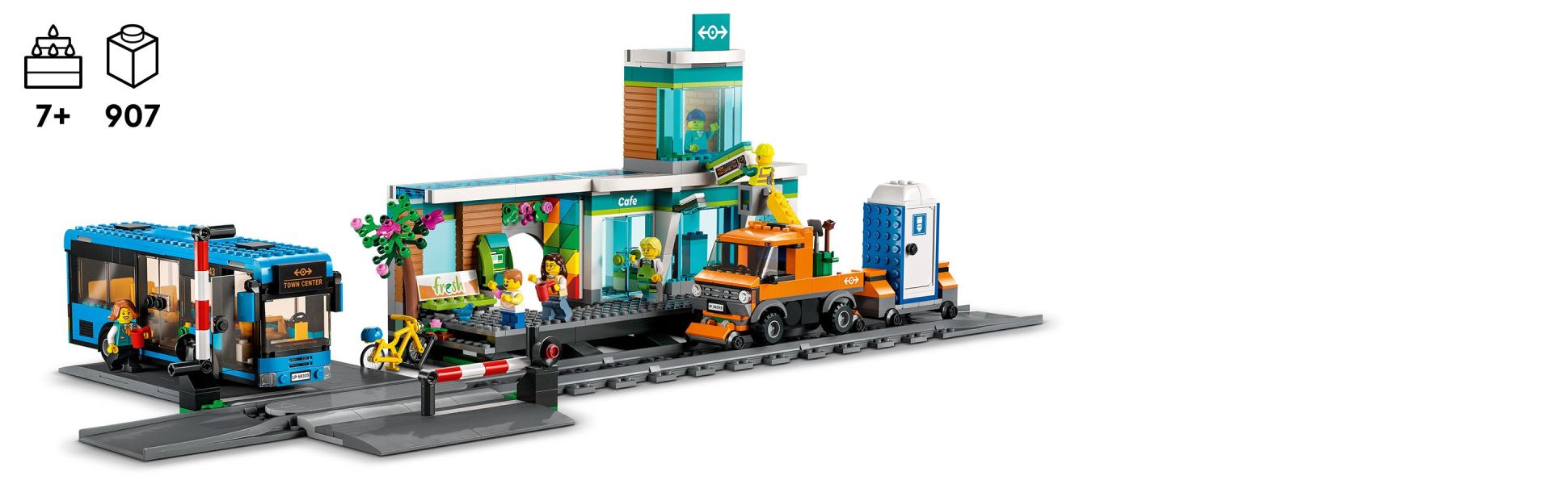 Lego city train best sale station