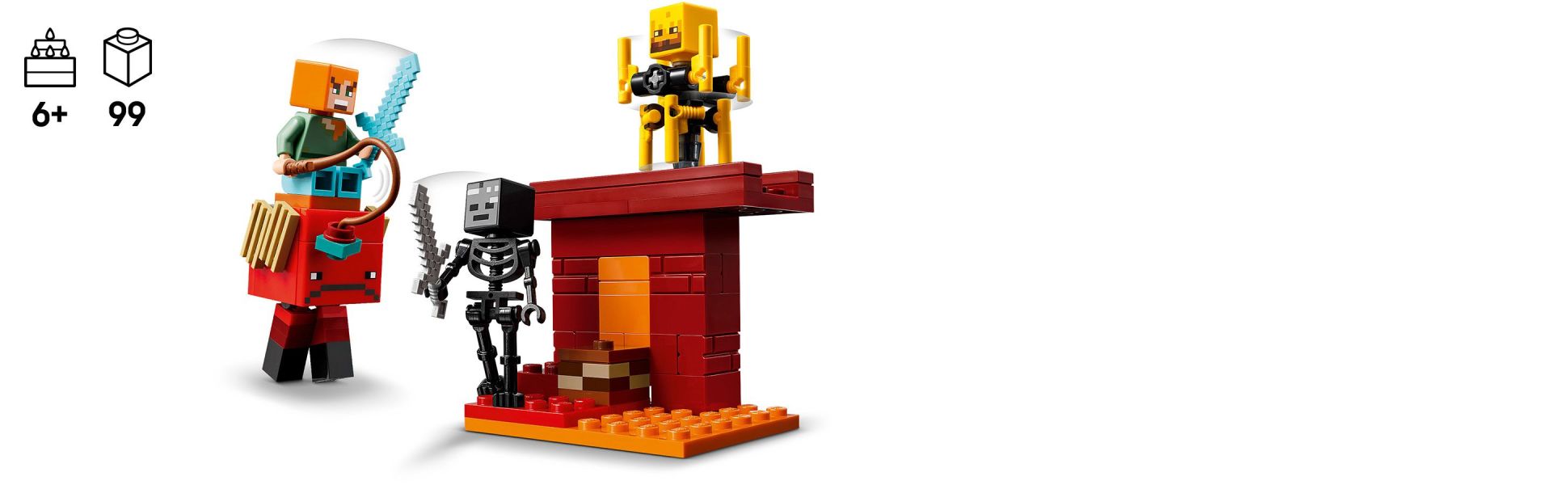 Kids aged 6 and up will have big fun with a small LEGO Minecraft toy that’s bursting with build-and-play creative fun.