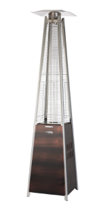 Fire Sense Coronado Pyramid Flame Patio Heater, Brushed Bronze