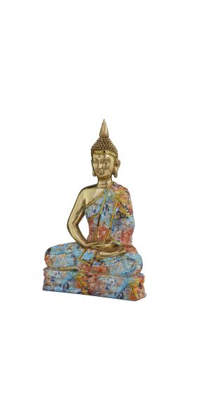 The Novogratz Artistic Colorful Resin Buddha Sculpture 6 x 9