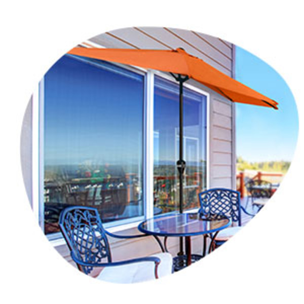 Free Shipping! Pure Garden 9ft Half Umbrella for Balcony Free Shipping! Pure Garden 9ft Half Umbrella for Balcony