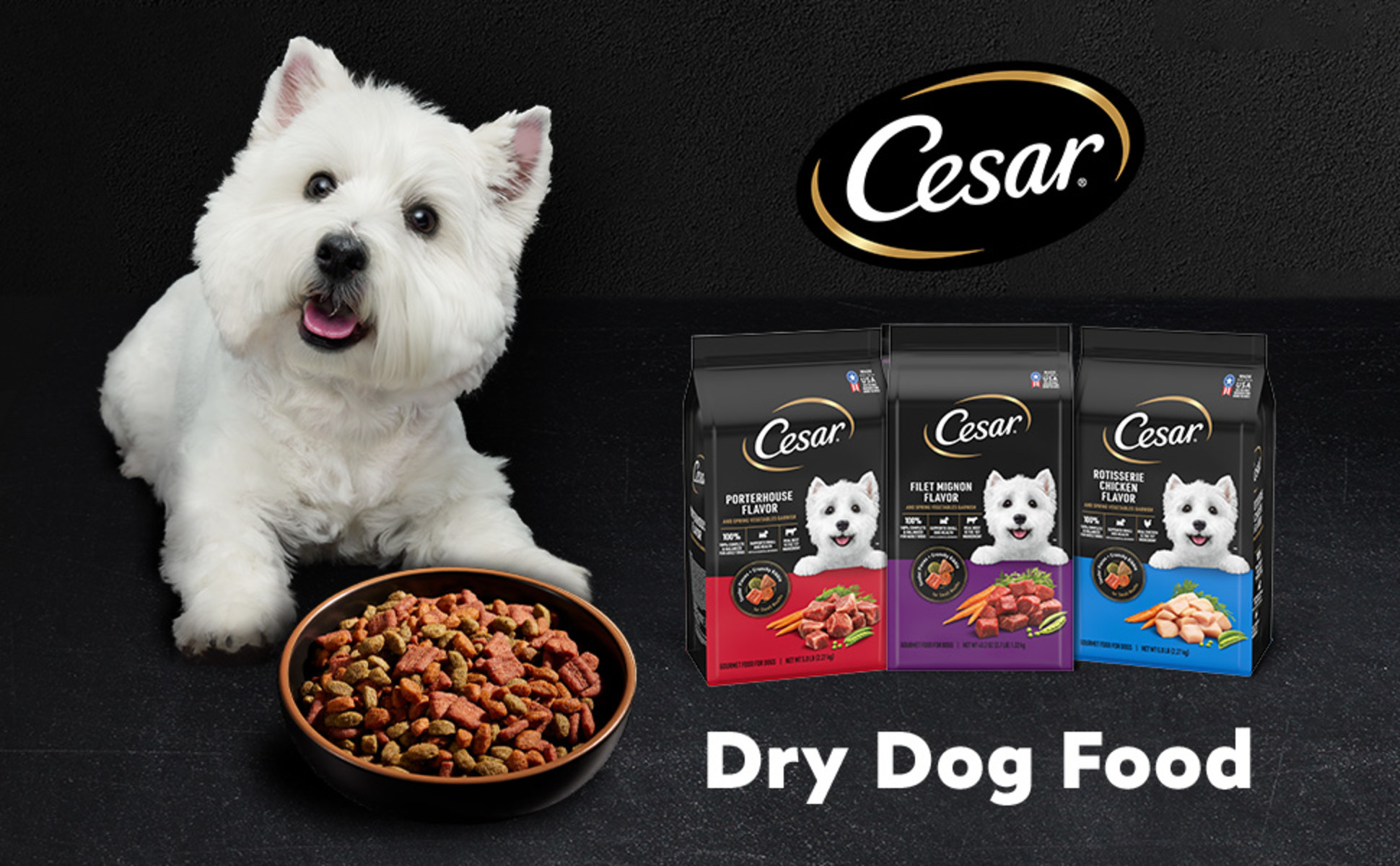 Cesar Gourmet Kibble - Adult Small Breed Porterhouse Flavor Cesar Gourmet Kibble - Adult Small Breed Porterhouse Flavor