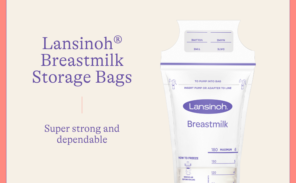 Lansinoh Breastmilk Storage Bag, 100ct