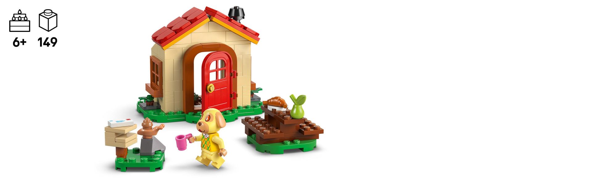 There are lots of fun activities in Goldie’s Cozy House, from practicing the piano to enjoying breakfast at the picnic table.