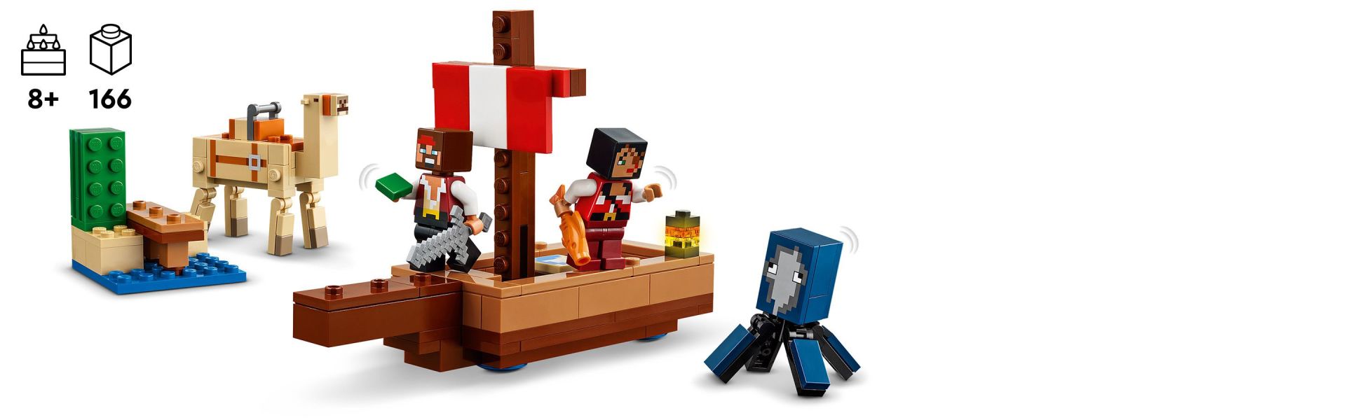 Set sail for pirate action and squid battles before heading to dry land, where a camel takes players to their next adventure.