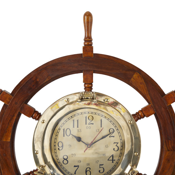 Porthole Antique Nautical Jute Rope Ship 16 Porthole Wall Clock Home Decor
