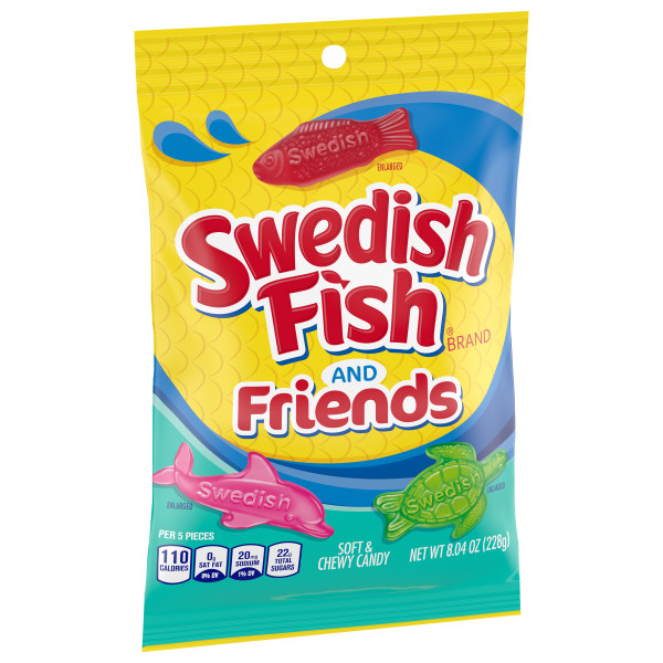Swedish Fish Candy, Soft & Chewy - 8.04 oz