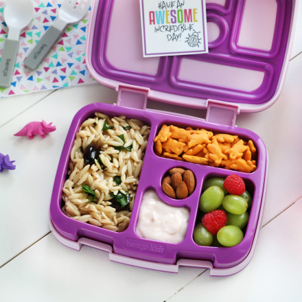 Bentgo® Kids Brights Leak-Proof, 5-Compartment Bento-Style Kids Lunch Box -  Ideal Portion Sizes for Ages 3 to 7, BPA-Free, Dishwasher Safe, Food-Safe