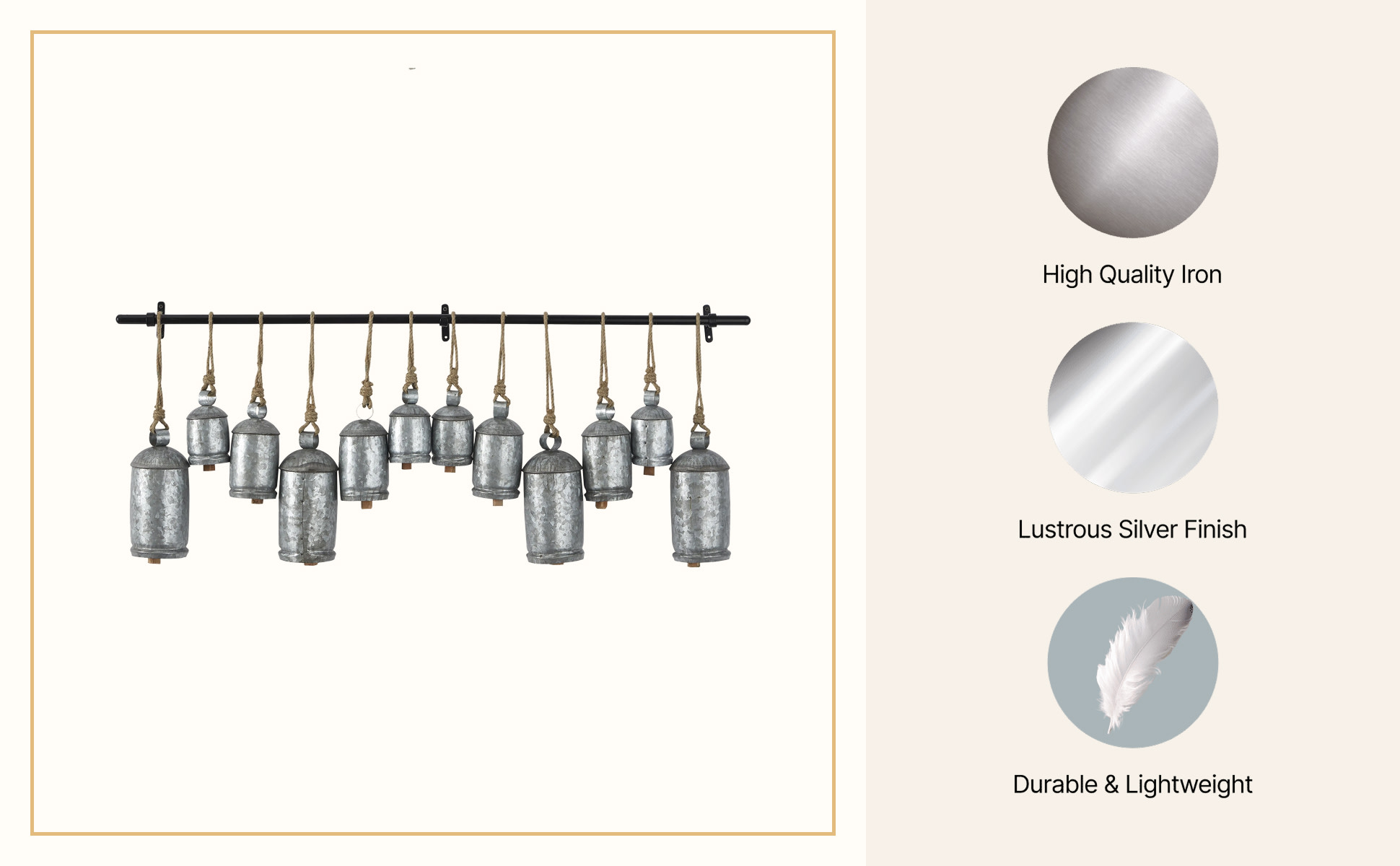 Litton Lane Silver Metal Tibetan Inspired Cylindrical Decorative