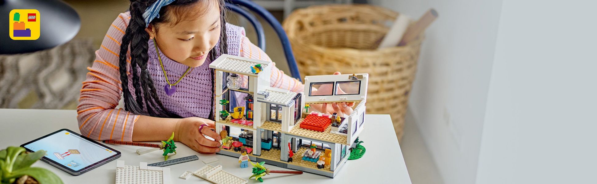 Little builders can save their progress, zoom in and rotate their models in 3D with the LEGO Builder app.