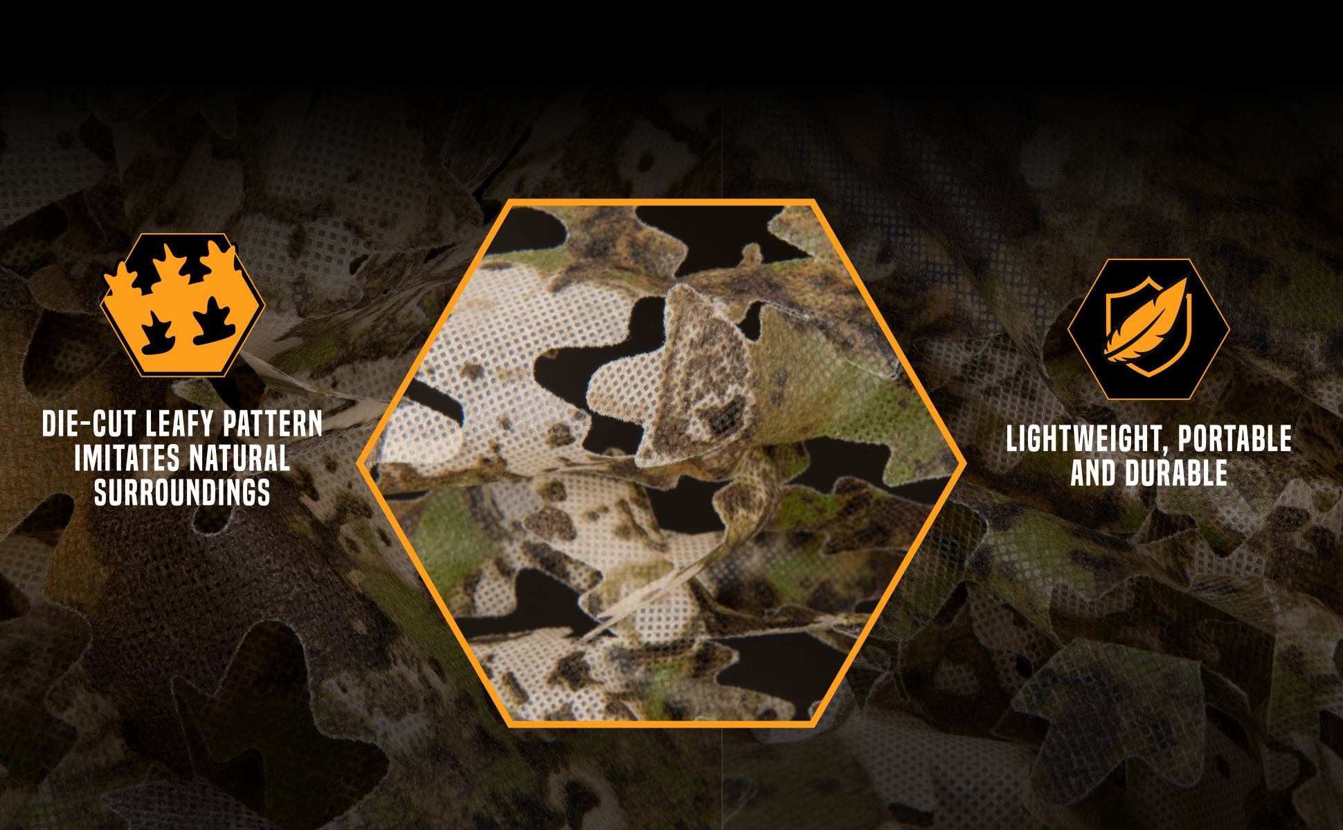 Vanish 3D Leafy Omnitex, 12' x 56”, Veil Terrain Camo