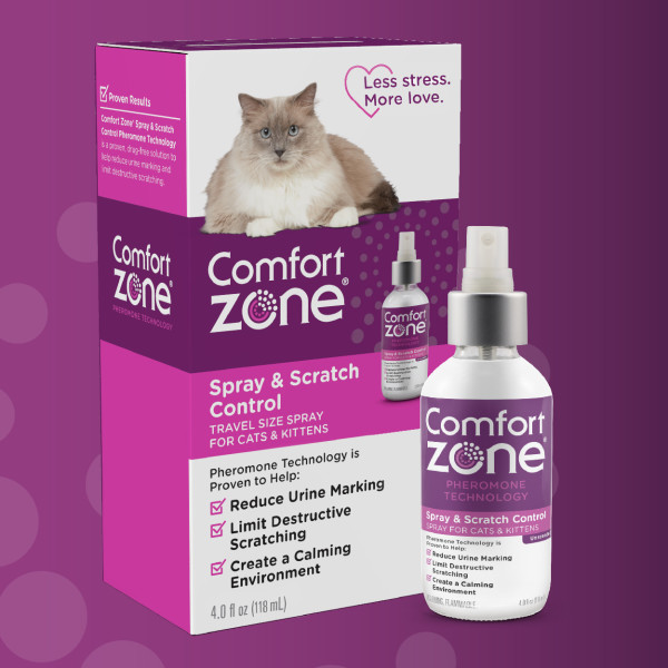 Comfort Zone Cat Calming Scratch Deterrent Spray 2 oz