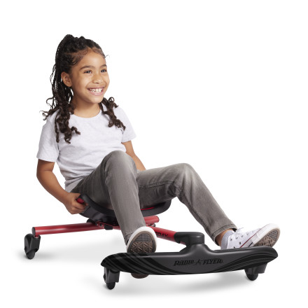 Radio Flyer Stingray Pro, Drifting Caster Scooter Ride-On