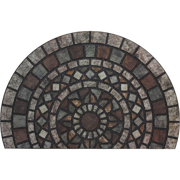 Mohawk Home Mosaic Mythos Stone Slice 23 in. x 35 in. Doorscapes