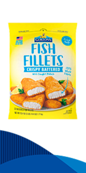 Gorton’s Crispy Battered Fish, Wild Caught Pollock, Frozen, 32 Count, 62.4 Ounce Resealable Bag