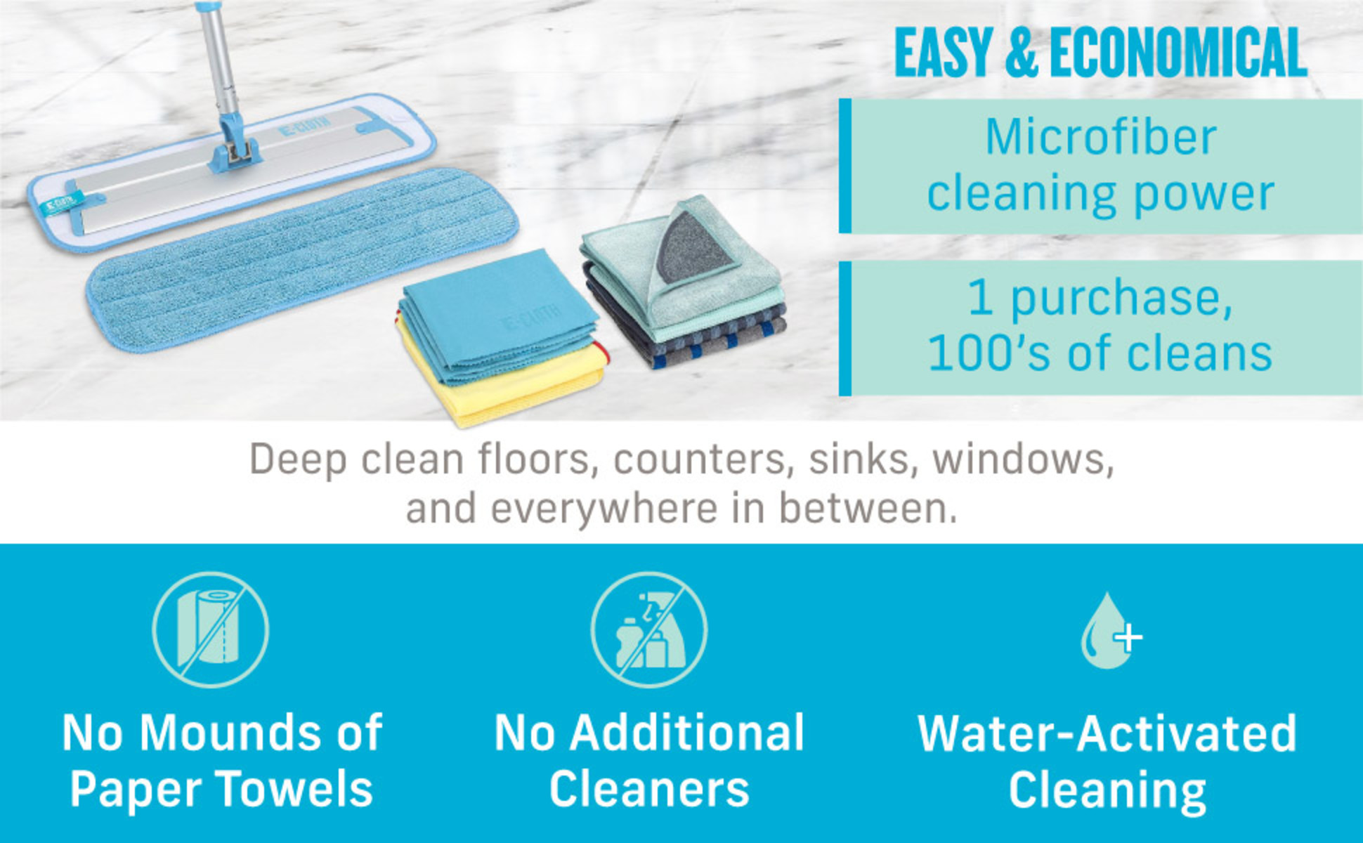 Non-Scratch Scrubbers  Ditch the Smelly Sponge - E-Cloth Inc