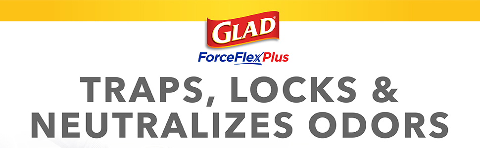 Glad® ForceFlex MaxStrength X-Large Kitchen Drawstring Trash Bags, 20  Gallon, Fresh Clean Scent with Febreze Freshness, 30 Count, Trash Bags