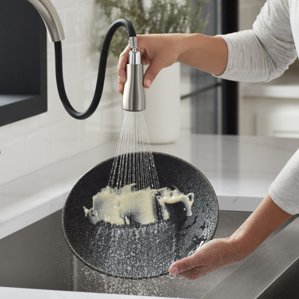 Ibergrif M22103 Kitchen Sink Taps Mixer, Spring Faucet With Pull Down - View #10