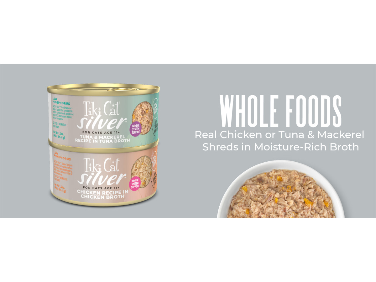 Tiki Cat Silver Variety Pack Wet Cat Food, 2.4 oz, Count of 12