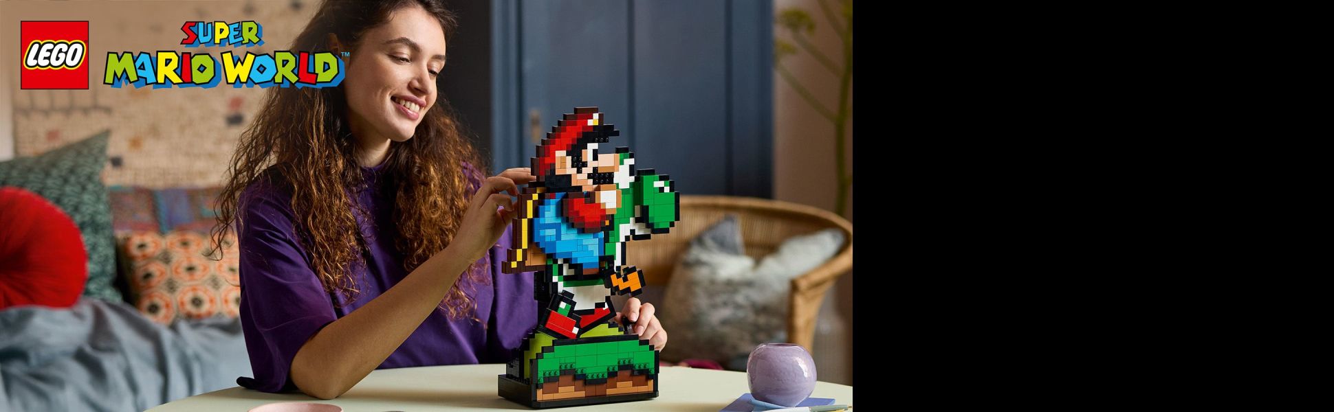 Build nostalgia for the delightful visuals from an earlier generation of Super Mario games with this LEGO Super Mario set.