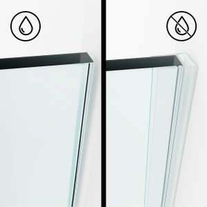 VIGO Luca 56 to 60 in. W x 79 in. H Sliding Frameless Shower