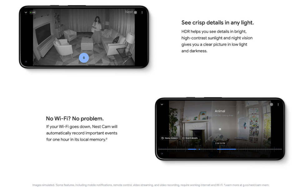 Google Nest Cam (Wired) Snow GA01998-US - Best Buy