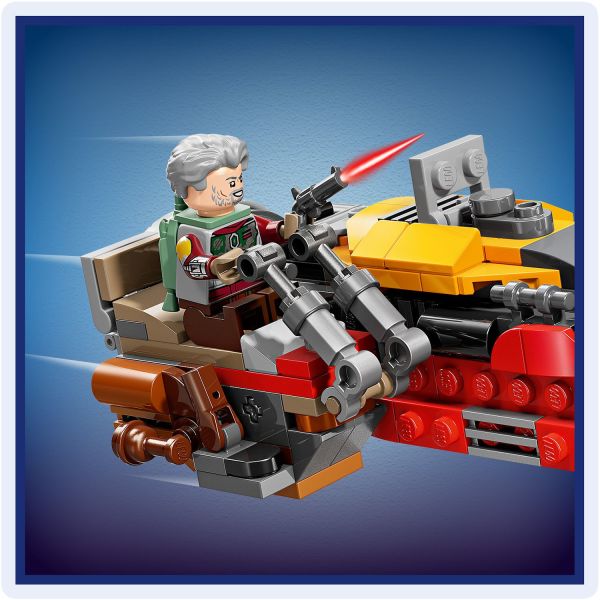 Attach Cobb’s blaster pistol and put him in the driver’s seat.