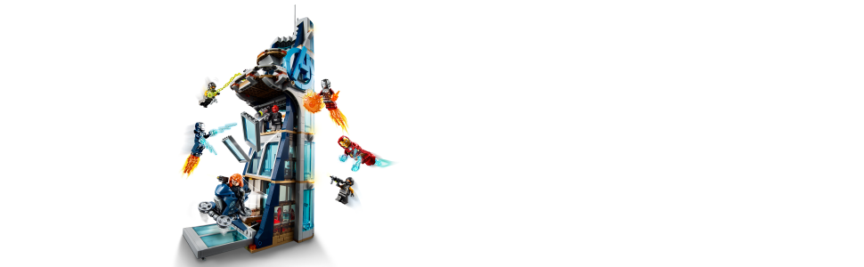 LEGO Marvel Avengers: Avengers Tower Battle 76166 Brick Building Toy with  Action Scenes (687 Pieces) 