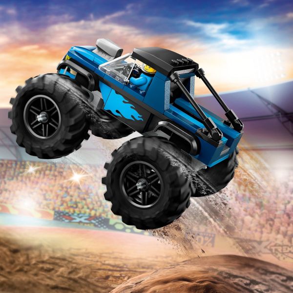 Blue lego monster online truck